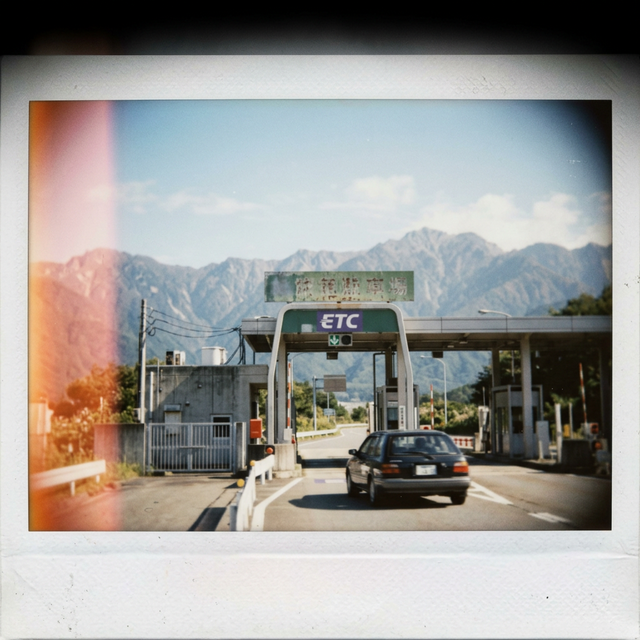Japanese highway ETC toll gate